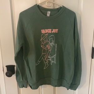 Vance Joy crewneck concert sweatshirt size large
